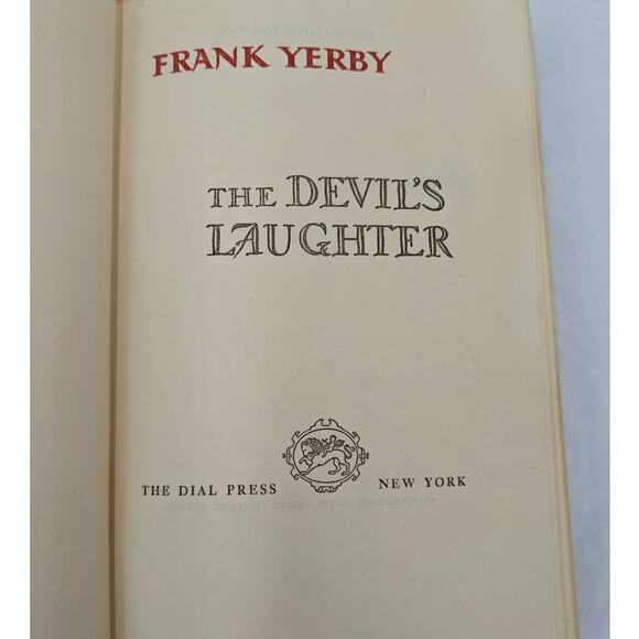 The Devils Laughter By Frank Yerby Vintage Historical Novel 1953 - Picture 1 of 16